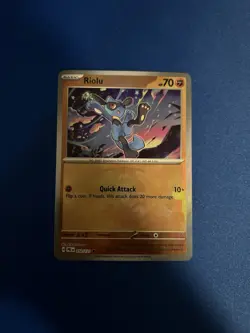 Riolu 050/131 Master Ball Holo Prismatic Pokemon TCG SV - Image 1