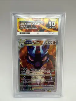 Pokemon Crown Zenith Lucario VSTAR Black Star Promo SWSH291 Ace 10 - Image 1