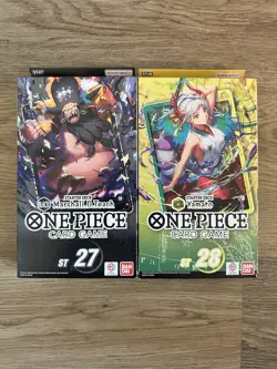 One Piece TCG Lot of 2 English Starter Decks ST27 ST28 - Image 1