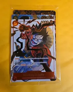 One Piece OP13 3rd Anniversary Winner Set New Pack Sealed Luffy Sabo Ace - Image 1