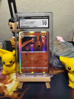 CGC 10 GEM MINT Charizard 017/184 HOLO RARE Japanese VMAX Climax Pokemon Card - Image 1