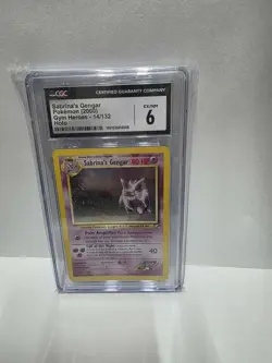 Sabrina's Gengar 14/132 Gym Heroes Unlimited Holo CGC 6 Near Mint Pokemon TCG - Image 1