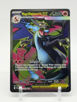Mega Charizard X Ex 109/94 Ultra Rare Full Art Phantasmal Flames Pokemon Tcg NM - Image 1