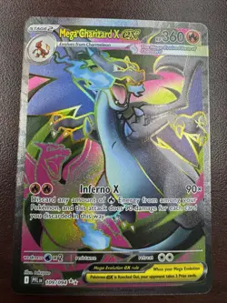 Mega Charizard X Ex 109/94 Ultra Rare Full Art Phantasmal Flames Pokemon Tcg NM - Image 1