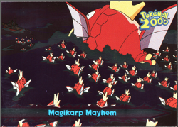 topps Pokemon The Movie 2000 Holo Foil #20 Magikarp Mayhem - Image 1