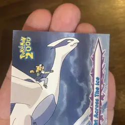 Lugia Flight Across The Ice #54 Pokemon The Movie 2000 Topps Blue label Vintage - Image 3