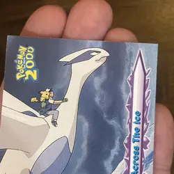 Lugia Flight Across The Ice #54 Pokemon The Movie 2000 Topps Blue label Vintage - Image 5