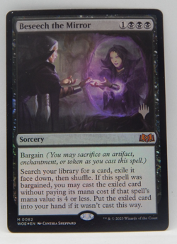 Magic the Gathering TCG Wilds of Eldraine Foil Promo #0082 - BESEECH THE MIRROR - Image 1