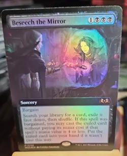 Beseech the Mirror x1 Foil Extended -Wilds of Eldraine Unplayed * MagikJnkie * - Image 1