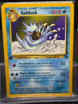 Pokemon Golduck 1st Edition 35/62 - Fossil - LP/English - Image 1