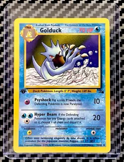 1999 Pokemon TCG- 1st Edition Golduck 35/62 Fossil Regular (LP) - Image 1