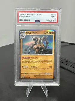2024 POKEMON SCR EN-STELLAR CROWN #076 RHYPERIOR PSA 9 - Image 1