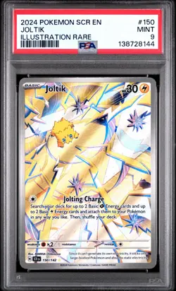 2024 POKEMON SCR EN-STELLAR CROWN ILLUSTRATION RARE #150 JOLTIK PSA 9 - Image 1