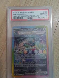 2024 POKEMON CARD GAME PTCG SCR EN-STELLAR CROWN #170 TERAPAGOS ex SIR PSA 10 - Image 1