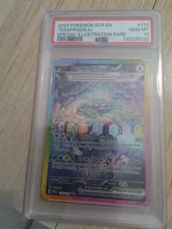2024 POKEMON CARD GAME PTCG SCR EN-STELLAR CROWN #170 TERAPAGOS ex SIR PSA 10 - Image 1