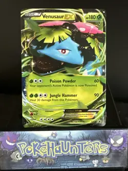 Pokemon Card Venusaur EX XY28 Black Star Promo Half Art Rare NM - Image 1