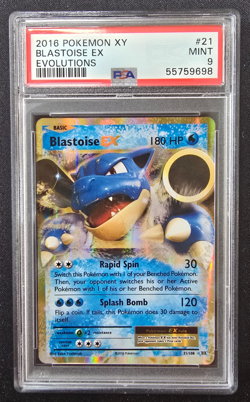 PSA 9 Blastoise EX - 21/108 - XY Evolutions - 2016 - Pokemon - Image 1