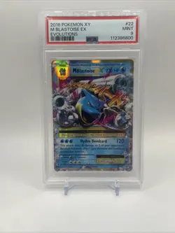 Pokemon TCG XY Evolutions Blastoise EX 2016 PSA 9 Mint Card 21/108 - Image 1