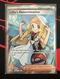 Lillie's Determination SR 169/132 Mega Evolution Pokemon TCG Near Mint NM - Image 1