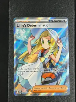 Pokemon TCG Lillie’s Determination 169/132 Secret Rare Mega Evolution - Image 1
