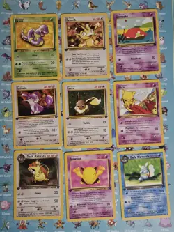 Pokemon TCG Team Rocket 1st Edition Card Lot - Image 3