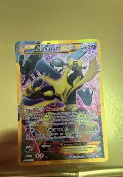 Pokemon TCG Alakazam EX Fates Collide 125/124 Full Art Secret Rare Card - Image 2