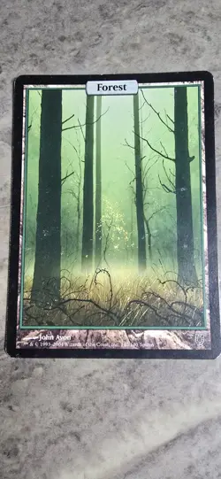 Forest Unhinged Basic Land Full Art MTG LP - Image 1
