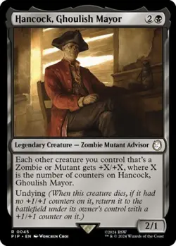 ~ Hancock, Ghoulish Mayor ~ NM ~ UB: Fallout ~ MTG ~ - Image 1