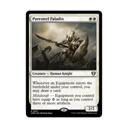 WOTC Commander Masters Puresteel Paladin (R) (Foil) NM - Image 1