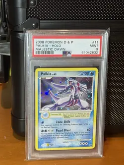 Pokemon Palkia Majestic Dawn Holo Rare #11 PSA 9 Mint - Image 1