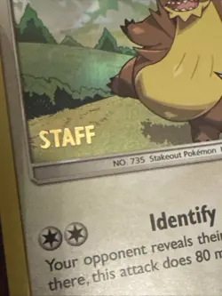 MP Gumshoos - (Prerelease) [Staff] SM97 Sm Holo Sun Moon Ultra Prism Pokemon TCG - Image 3