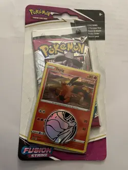 Pokemon Fusion Strikes 1 Booster Checklsne Blister Pack w/ Tepig - Image 1