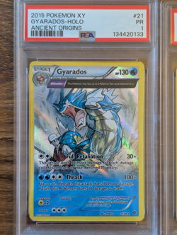 2x 2015 Pokemon XY Ancient Origins PSA 1 Gyarados #21 Holo & Cosmos SEQUENTIAL - Image 2