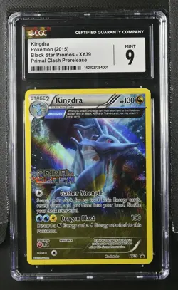 2015 Pokemon XY Primal Clash Prerelease Kingdra #XY39 CGC 9 - Image 1