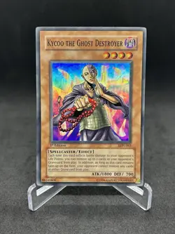 Yugioh Kycoo the Ghost Destroyer LON-062 Super Rare 1st Edition NM - Image 1