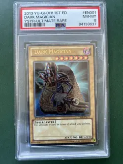 Yu-Gi-Oh! PSA 8 Dark Magician Ultimate Rare 1st Edition YSYR-EN001 - Image 1