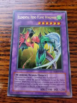 Yugioh! Elemental Hero Flame Wingman - TLM-EN035 - Ultra Rare Unlimited - LP! - Image 1