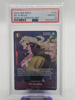 One Piece Dr. Kureha OP08-015 Alternate Art Rare English Two Legends Alt PSA 10 - Image 1