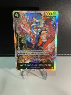 Mr.2.Bon.Kurei(Bentham) OP14-091 [ The Azure Sea's Seven ] SR One Piece TCG Eng - Image 1