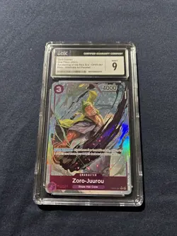 One Piece Zoro-Juurou Alt Art OP05-067 CGC 9 Awakening Of The New Era English - Image 1
