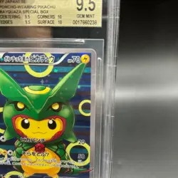 BGS 9.5 Pokemon Card 2016 Pikachu Rayquaza Poncho 230/XY-P Promo Japanese GEM MT - Image 5