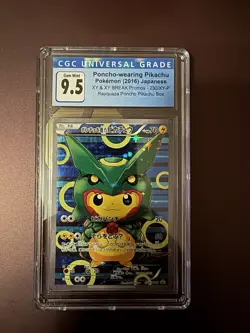 PIKACHU RAYQUAZA PONCHO JAPANESE 230 And 231 XY 2016 POKEMON CGC 9.5 GEM MINT - Image 5