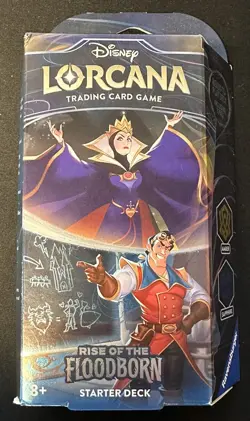 Ravensburger Disney Lorcana Rise of The Floodborn Starter Deck Amber & Sapphire - Image 1