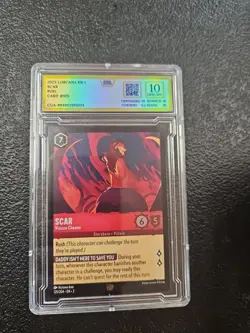 2023 Disney Lorcana Scar Legendary 125/204 Foil Rise of the Floodborn GCA 10 - Image 1