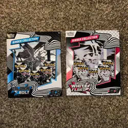 ✨ Pokemon TCG Black Bolt & White Flare Binder Collection Bundle Sealed Set of 2 - Image 1