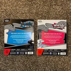 ✨ Pokemon TCG Black Bolt & White Flare Binder Collection Bundle Sealed Set of 2 - Image 2