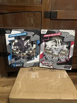 Pokemon Black Bolt & White Flare Binder Collection Bundle Set of 2 NEW - SEALED! - Image 1
