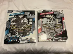 Pokemon Black Bolt and White Flare Binder Collection Bundle Set of 2 New Sealed - Image 1