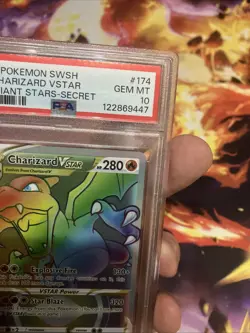 [PSA 10] Charizard VSTAR 174/172 Brilliant Stars Rainbow Secret Rare POKEMON - Image 4