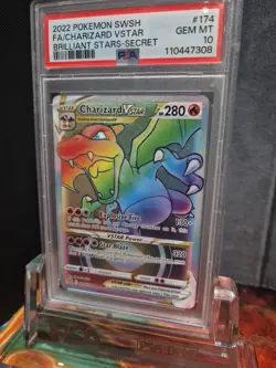[PSA 10] Charizard VSTAR 174/172 Brilliant Stars Rainbow Secret Rare POKEMON - Image 5